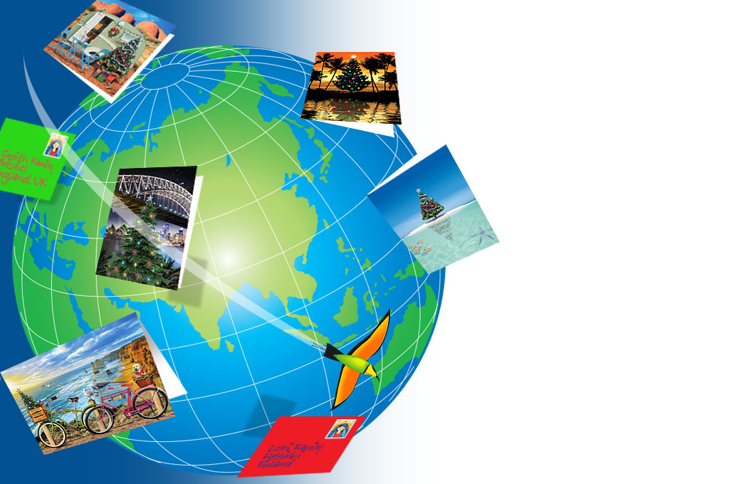 Australian Christmas cards travel around the world