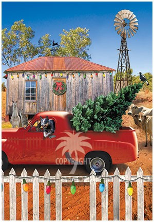 ute, cattle dog christmas